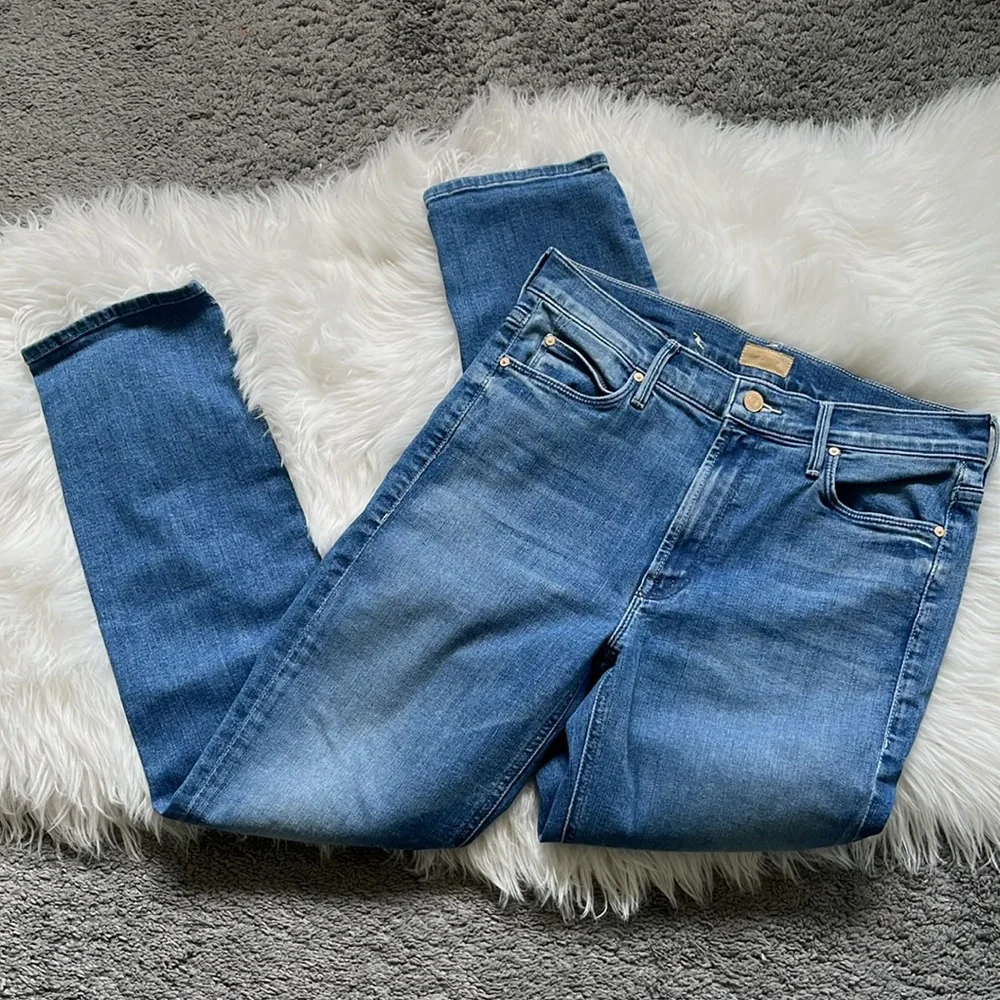 MOTHER the mid rise dazzler ankle jeans wet my plants - Picture 4 of 13